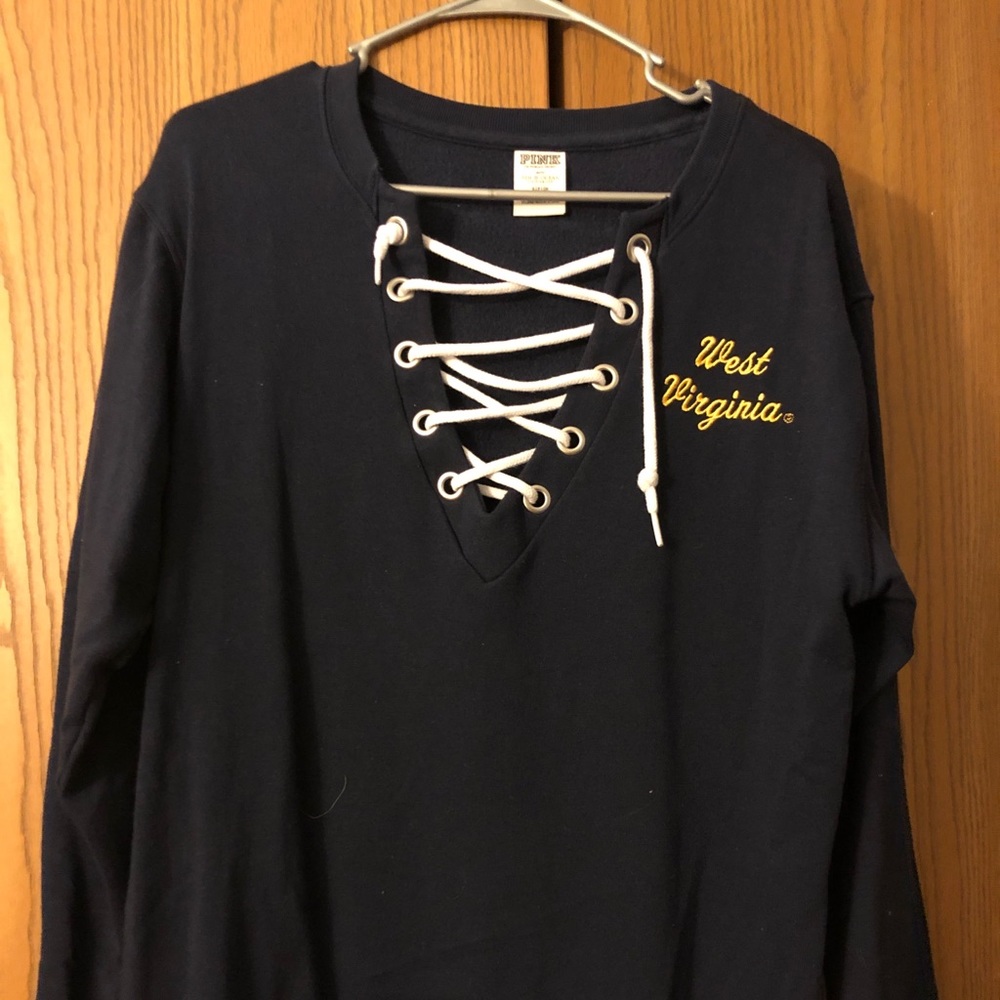 WVU Victoria Secret Sweatshirt - small